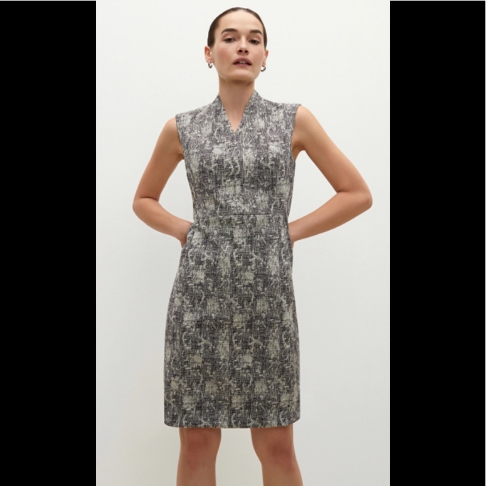 MM Lafleur Aditi Crackle Sheath Dress Sz 10